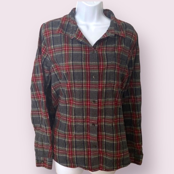 L.L. Bean Tops - L.L. Bean Cotton Plaid